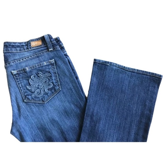 Anthropologie Paige Women's SZ 29 Hollywood Hills Bootcut Embroidered Jeans - Picture 11 of 14
